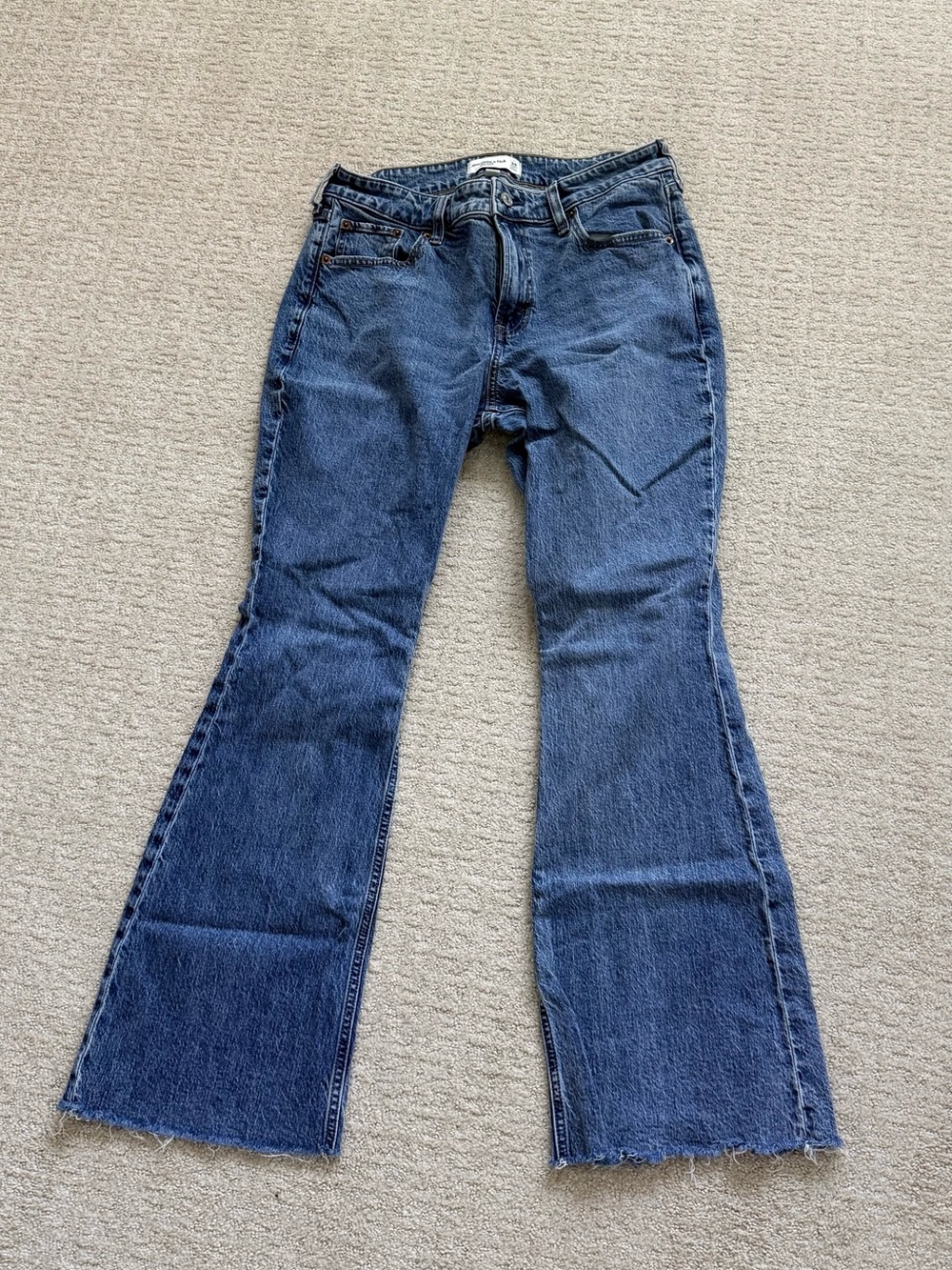Abercrombie & Fitch Light Blue Mid-Rise Bootcut Jeans